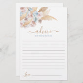 ブルーパンパスグラスアドバイスのためのママはカードになる (正面/裏面)