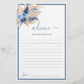 ブルーパンパスグラスアドバイスのためのママはカードになる (正面)