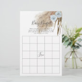 ブルーパンパスグラスベビーシャワービンゴゲーム (スタンド正面)