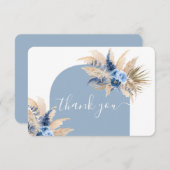 ブルーパンパスグラスボーイサンキューカード サンキューカード (正面/裏面)