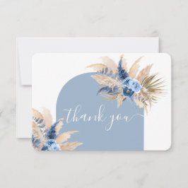 ブルーパンパスグラスボーイサンキューカード サンキューカード