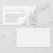 ブルーパンパスグラスボーイベビーカード エンクロージャーカード (正面/裏面)