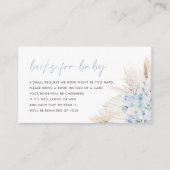 ブルーパンパスグラスボーイベビーカード エンクロージャーカード (正面)