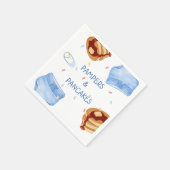 ブルーパンパーとパンケーキプレート スタンダードカクテルナプキン (角)