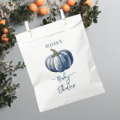 ブルーパンプキンウォーターカラー男の赤ちゃんシャワーTシャツ フェイバーバッグ