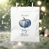 ブルーパンプキンウォーターカラー男の赤ちゃんシャワーTシャツ フェイバーバッグ