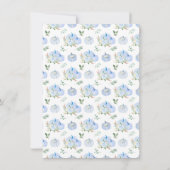 ブルーパンプキンスフローラベビーシャワー サンキューカード (裏面)