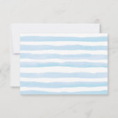 ブルーパンプキントラックベビーシャワーサンキューカード サンキューカード (裏面)