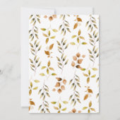 ブルーパンプキントラックベビーシャワーサンキューカード 招待状 (裏面)