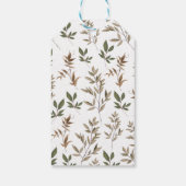 ブルーパンプキントラック赤ちゃんシャワーありがとうラベル ギフトタグ (裏面)