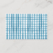 ブルーパンプキントラック赤ちゃんシャワーおむつラッフルカード 名刺 (裏面)