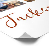 ブルーパンプキントラック1年写真マイルストーンポスター ポスター (角)