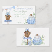 ブルーパンプキンパッチおむつラッフル エンクロージャーカード (正面/裏面)