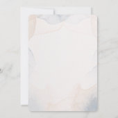 ブルーパンプキンフローラベビーシャワー招待状 招待状 (裏面)