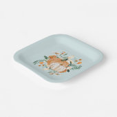 ブルーパンプキンフローラ紅葉、 ペーパープレート (傾斜あり)