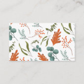 ブルーパンプキンベビーシャワーおむつラッフルチケット エンクロージャーカード (裏面)