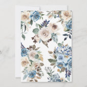 ブルーパンプキンベビーシャワー招待状 招待状 (裏面)