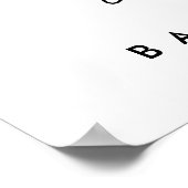 ブルーパンプキンボホフローラボーイズベビーシャワーウェルカム ポスター (角)