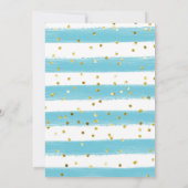 ブルーパンプキンボーイベビーシャワー 招待状 (裏面)