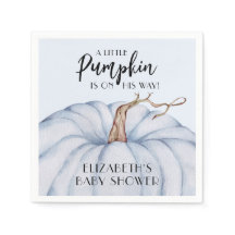 ブルーパンプキンボーイ秋ベビーシャワー