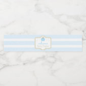 ブルーパンプキン男の赤ちゃんシャワー ペットボトルラベル (シングルラベル)