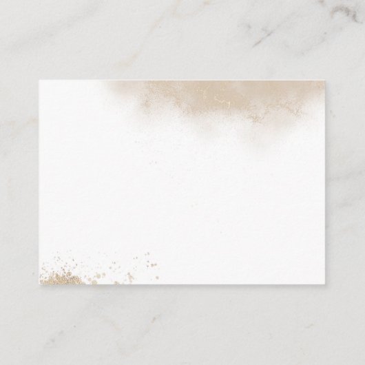 ブルーパンプキン秋フローラパンパスベビーシャワーブックス エンクロージャーカード (裏面)