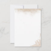 ブルーパンプキン秋フローラボホパンパスベビーシャワー サンキューカード (裏面)