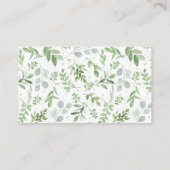 ブルーパンプキン秋ベビーシャワーおむつラッフルゲーム エンクロージャーカード (裏面)