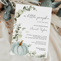 ブルーパンプキン秋ベビーシャワー