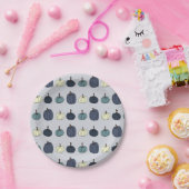 ブルーパンプキン紙プレート ペーパープレート (パーティー)