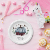 ブルーパンプ素朴キンベビーシャワー ペーパープレート (パーティー)