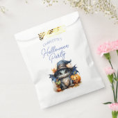 ブルーパーソナライズされたウォーター色ベビードラゴンハロウィーン フェイバーバッグ (封をした状態)