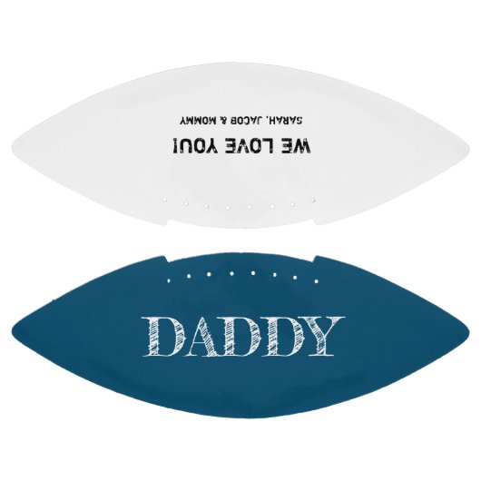 ブルーパーソナライズされたエッチングパパ文字父の日 アメリカンフットボール (パネル)