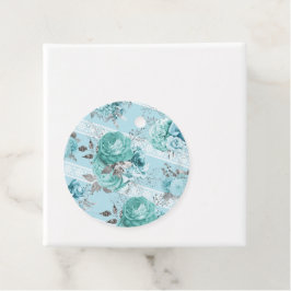 ブルーパーソナライズされたエレガントバラレース詳細 フェイバータグ