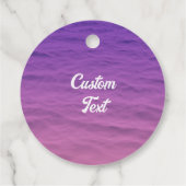 ブルーパーソナライズされたグリッタードルフィンピンクとパープル フェイバータグ (裏面)