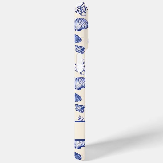 ブルーパーソナライズされたシーシェルコースト海ビーチ Case-Mate iPhoneケース (裏面 / 右)