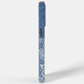 ブルーパーソナライズされたジーンレースiPhone / iPadケース Case-Mate iPhoneケース (裏面 / 右)