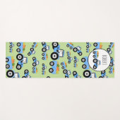 ブルーパーソナライズされたトラクタートラック農作物 ヨガマット (正面(横))