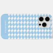 ブルーパーソナライズされたパタ千鳥格子のーンシック Case-Mate iPhoneケース (裏面 (横))