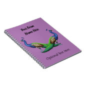 ブルーパーソナライズされたピーコックファームパープル ノートブック (右側)