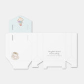 ブルーパーソナライズされたマザーズデイティーパーティーお願いボックス フェイバーボックス (折り畳みなし)