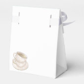 ブルーパーソナライズされたマザーズデイティーパーティーお願いボックス フェイバーボックス (裏面サイド)