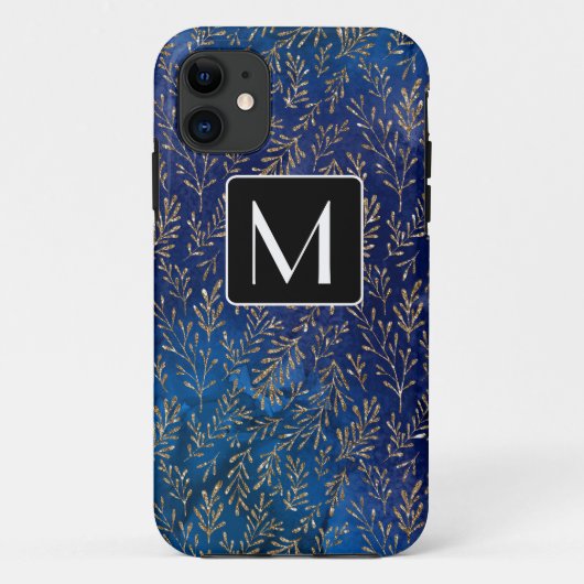 ブルーパーソナライズされたマーメイドグリッター Case-Mate iPhoneケース (裏面)