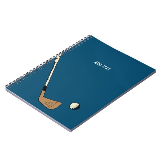 ブルーパーソナライズされたモダンヴィンテージ ノートブック (左側)