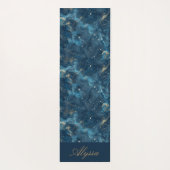 ブルーパーソナライズされたヨガマット ヨガマット (裏面)