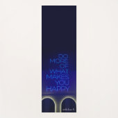 ブルーパーソナライズされたヨガマット – 名前をカスタムする/イニシャル ヨガマット (正面)