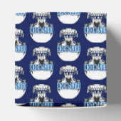 ブルーパーソナライズされたレッズロックスカル フェイバーボックス (上部)