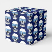 ブルーパーソナライズされたレッズロックスカル フェイバーボックス (裏面サイド)