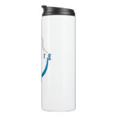 ブルーパーソナライズされた感動的抽象芸術氷山 タンブラー (回転右)