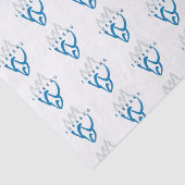 ブルーパーソナライズされた抽象芸術アイスバーグ感動的 薄葉紙 (詳細)